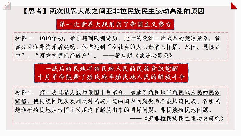 第16课  亚非拉民族民主运动的高涨 课件--2021-2022学年高中历史统编版（2019）必修中外历史纲要下册第4页