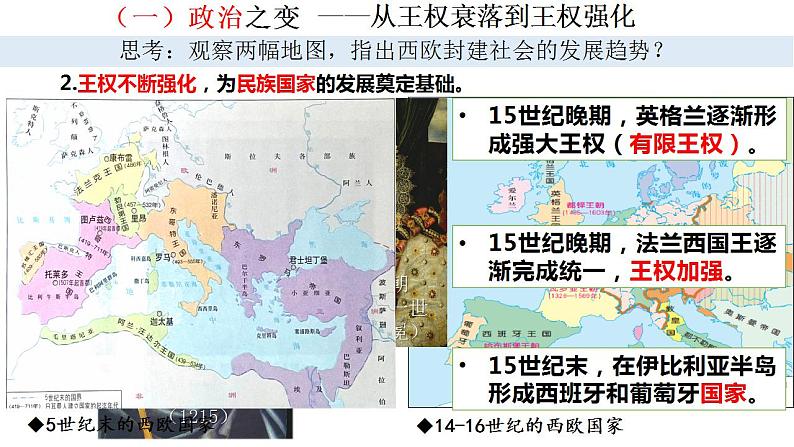 2022-2023学年高中历史统编版2019必修中外历史纲要下册第3课中古时期的欧洲 课件（28张）第8页