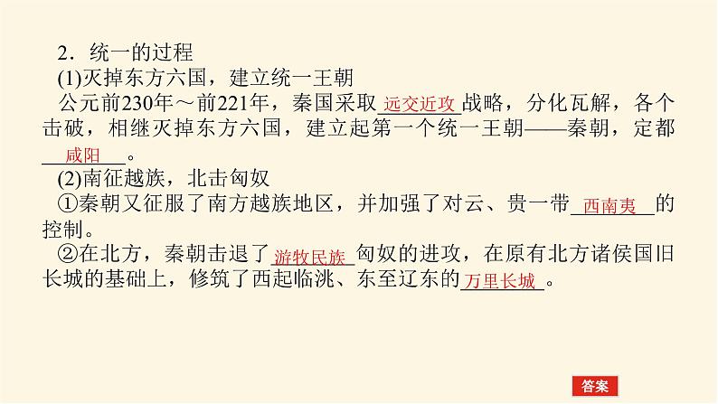 统编人教版高中历史中外历史纲要上册第一单元从中华文明起源到秦汉统一多民族封建国家的建立与巩固导学案+课件05