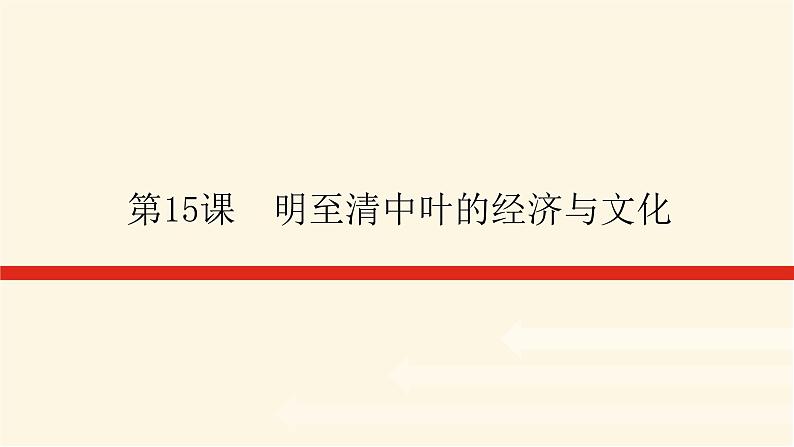 统编人教版高中历史中外历史纲要上册第四单元明清中国版图的奠定与面临的挑战导学案+课件01