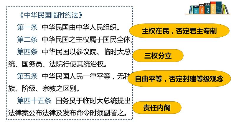 2021-2022学年高中历史统编版（2019）选择性必修1第3课 中国近代至当代政治制度的演变课件05