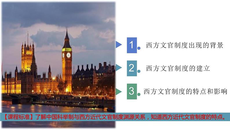 2021-2022学年高中历史统编版（2019）选择性必修1第6课 西方的文官制度 课件第3页