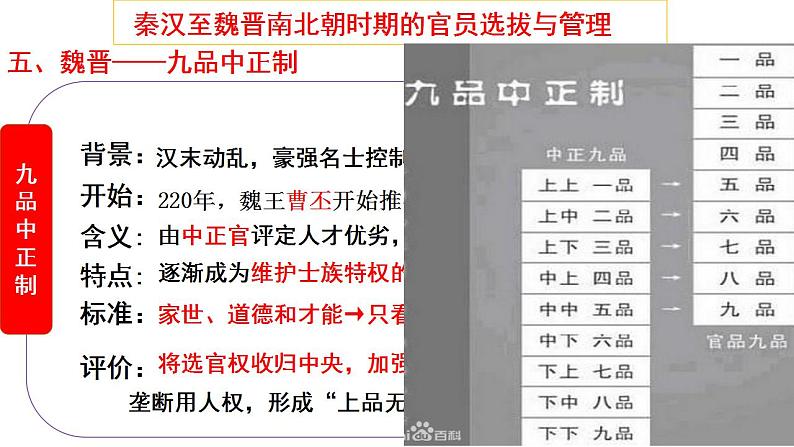 2022-2023学年高中历史统编版2019选择性必修1第5课 中国古代官员的选拔与管理 课件（26张）08