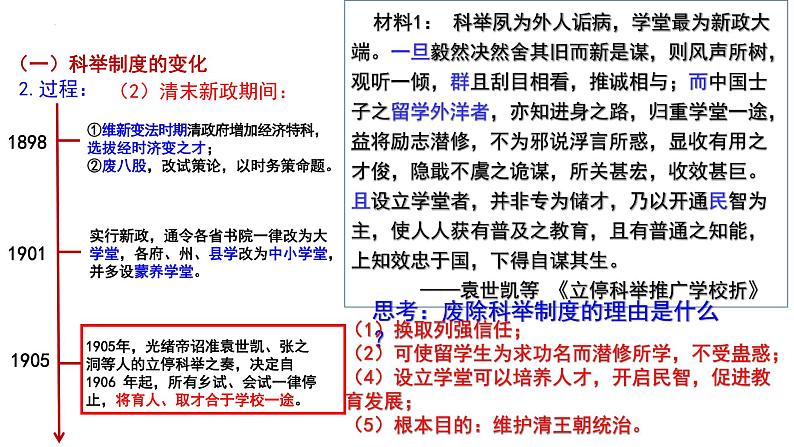 2022-2023学年高中历史统编版（2019）选择性必修一第7课 近代以来中国官员的选拔与管理 课件06