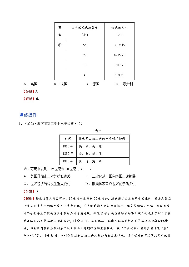 第06讲  世界殖民体系与亚非拉民族独立运动（解析版）第3页