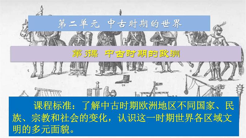 2021-2022学年高中历史统编版（2019）必修中外历史纲要下册第3课 中古时期的欧洲 课件03