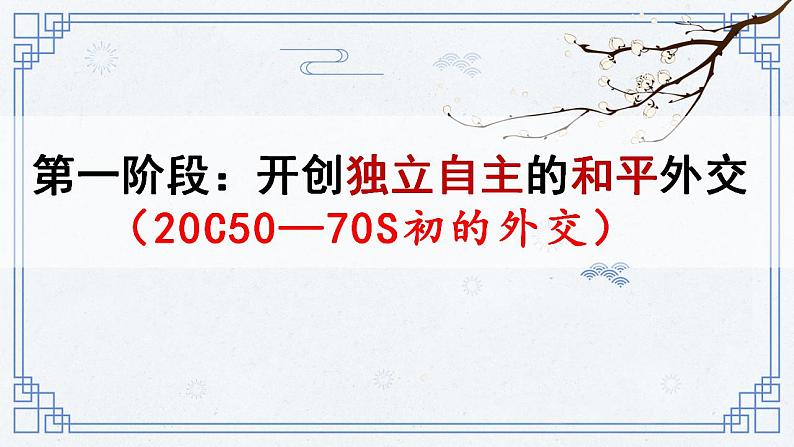 2022-2023学年高中历史统编版（2019）选择性必修一第14课 当代中国的外交 课件08