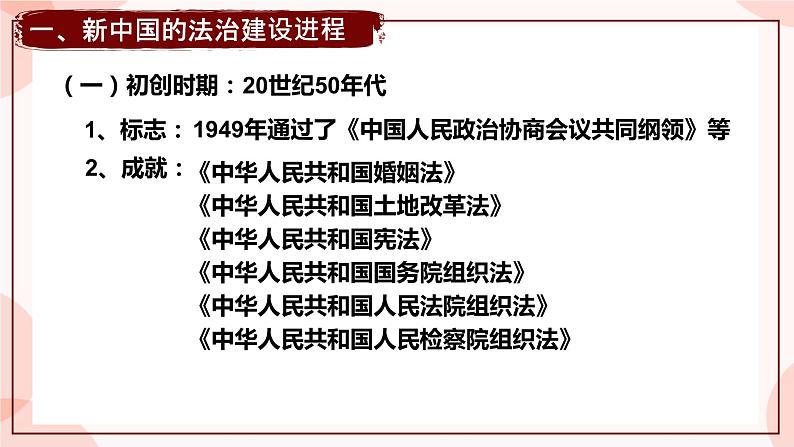 第10课 当代中国的法治与精神文明建设 课件 高中历史人教部编版 选择性必修105