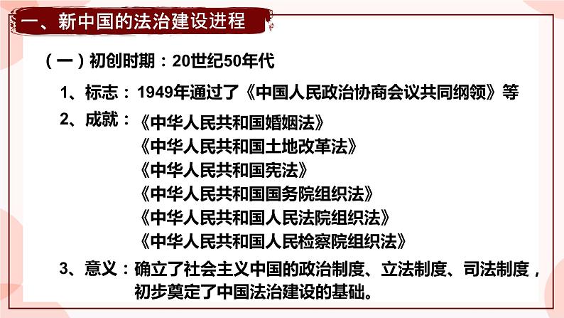 第10课 当代中国的法治与精神文明建设 课件 高中历史人教部编版 选择性必修107