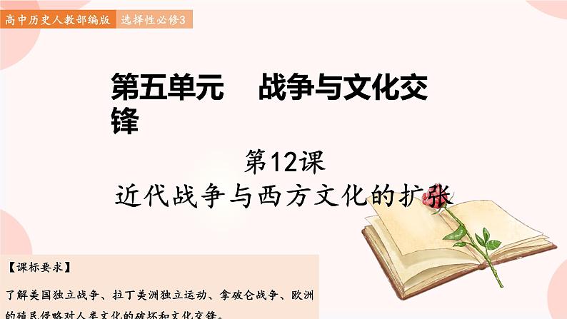 第12课  近代战争与西方文化的扩张 课件 高中历史人教部编版 选择性必修3第1页