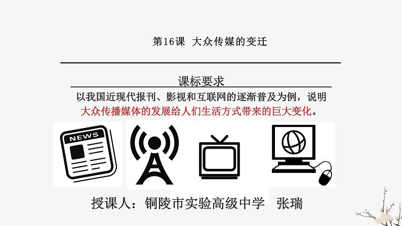 高中历史人教版必修2 第16课 大众传媒的变迁  课件06