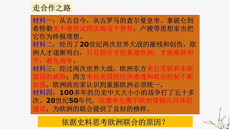 高中历史人教版必修2 第23课 世界经济的区域集团化  课件05