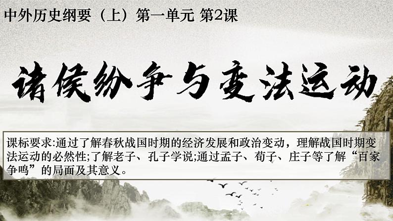 统编版必修中外历史纲要上  第2课 诸侯纷争与变法运动【课件】02