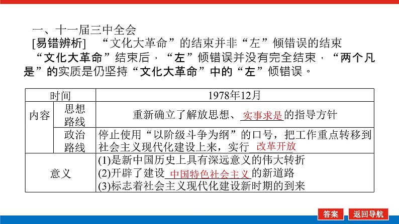 2023年高考一轮复习第24讲伟大的历史性转折及走向社会主义现代化建设新阶段课件第6页