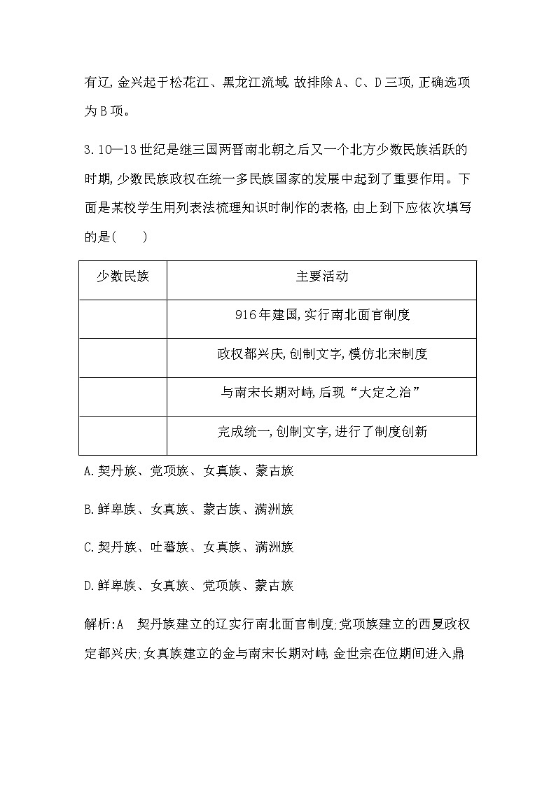 第10课　辽夏金元的统治第2页