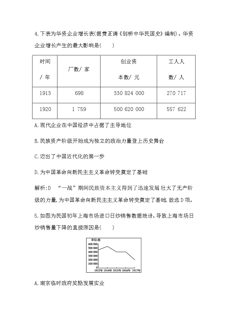 第20课　北洋军阀统治时期的政治、经济与文化第3页