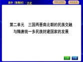 人教版高中历史必修中外历史纲要上第二单元三国两晋南北朝的民族交融与隋唐统一多民族封建国家的发展PPT课件