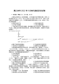 黑龙江省鸡西实验中学2022-2023学年高三上学期9月第一次周测历史试卷