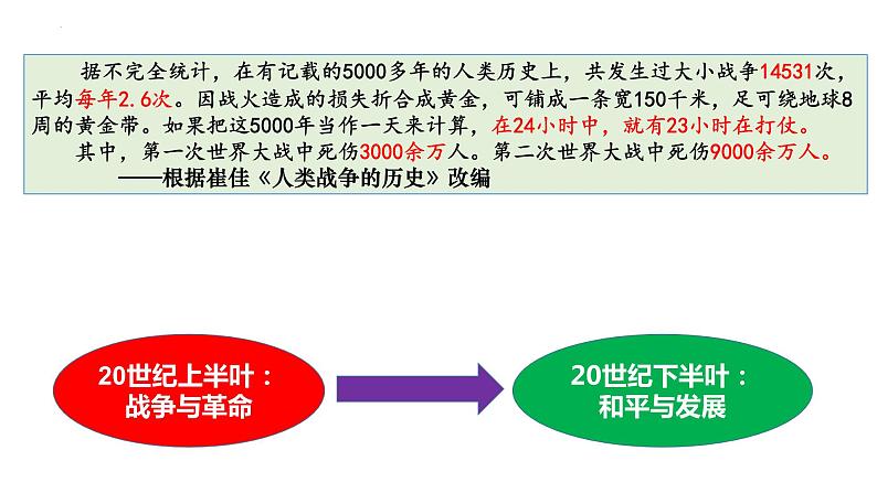 2021-2022学年高中历史统编版（2019）必修中外历史纲要下册第23课 和平发展合作共赢的时代潮流 课件05