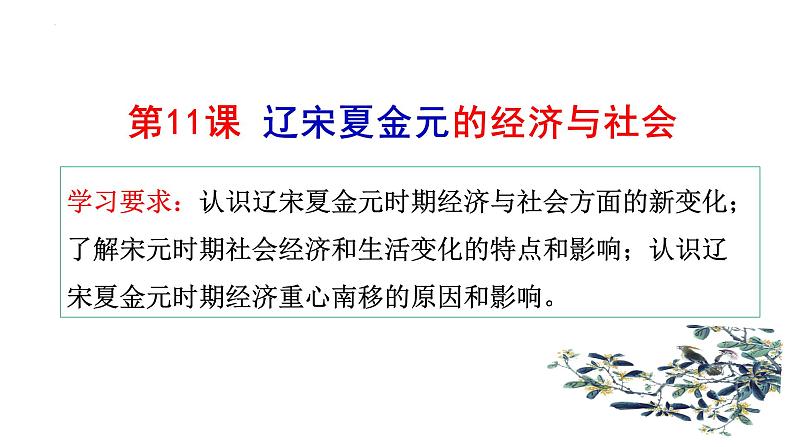 第11课辽宋夏金元的经济与社会课件2022-2023学年统编版高中历史必修中外历史纲要上册 (5)第2页