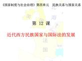 2022-2023学年高中历史统编版（2019）选择性必修一第12课 近代西方民族国家与国际法的发展 课件