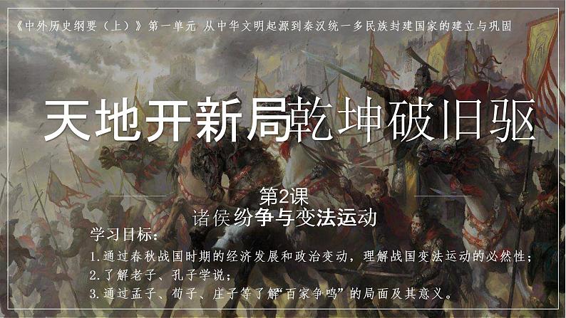 第2课 诸侯纷争与变法运动课件2022-2023学年统编版高中历史必修中外历史纲要上册 (4)第1页