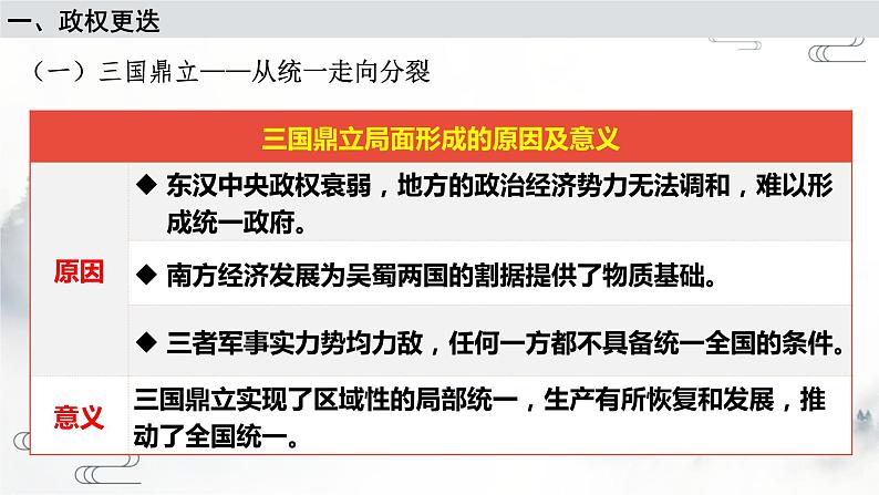 第5课 三国两晋南北朝的政权更迭与民族交融课件2022-2023学年统编版高中历史必修中外历史纲要上册 (1)第6页