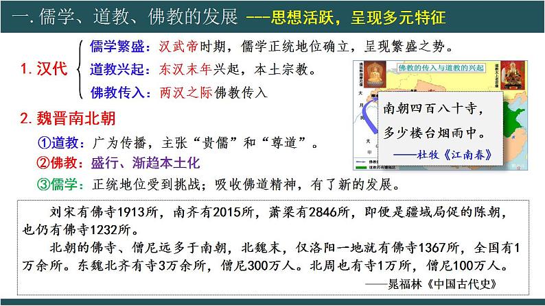 第8课三国至隋唐的文化课件2022-2023学年统编版高中历史必修中外历史纲要上册  (7)第3页