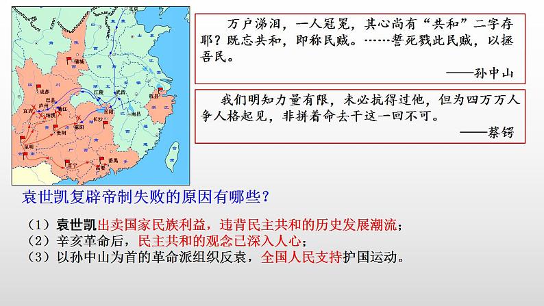 2022-2023学年高中历史统编版（2019）必修中外历史纲要上册第20课 北洋军阀统治时期的政治、经济与文化 课件第7页