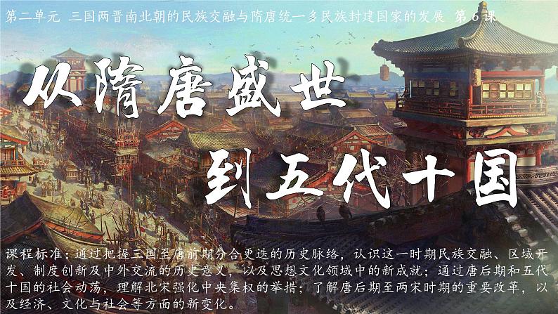 2022-2023学年高中历史统编版（2019）必修中外历史纲要上册第6课 从隋唐盛世到五代十国 课件--第2页