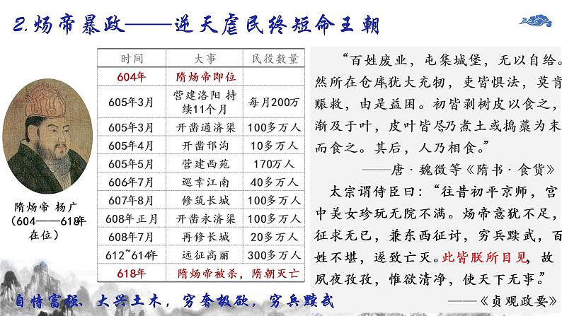 2022-2023学年高一上学期统编版（2019）必修中外历史纲要上册第6课 从隋唐盛世到五代十国 课件第7页