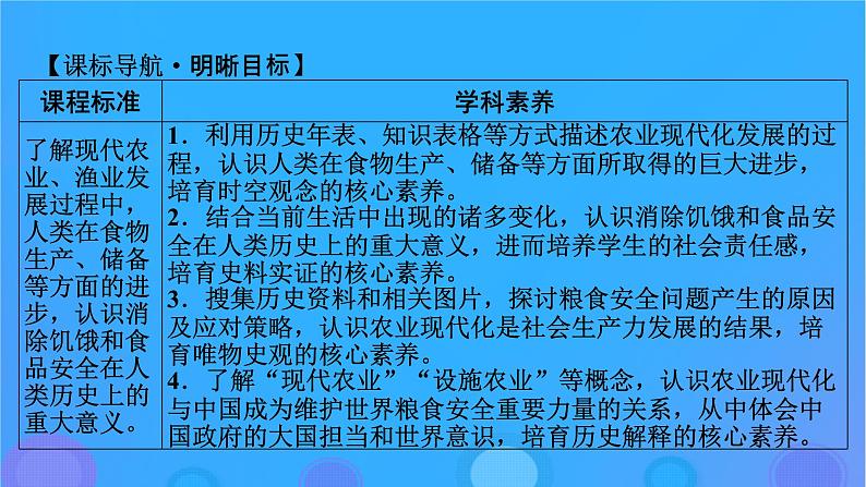 2022秋新教材高中历史第一单元食物生产与社会生活第3课现代食物的生产储备与食品安全课件部编版选择性必修2第2页