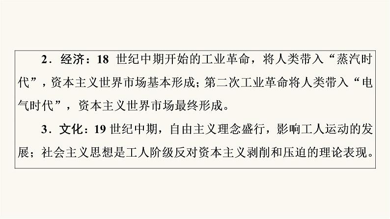 人教版高考历史一轮总复习必修下第11单元第27课工业革命与马克思主义的诞生课件05