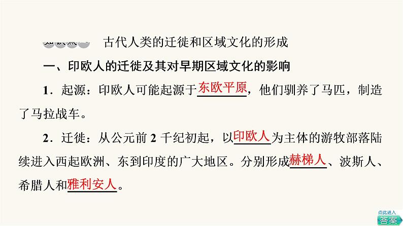 人教版高考历史一轮总复习选择性必修第16单元第49课人口迁徙、文化交融与认同课件第7页