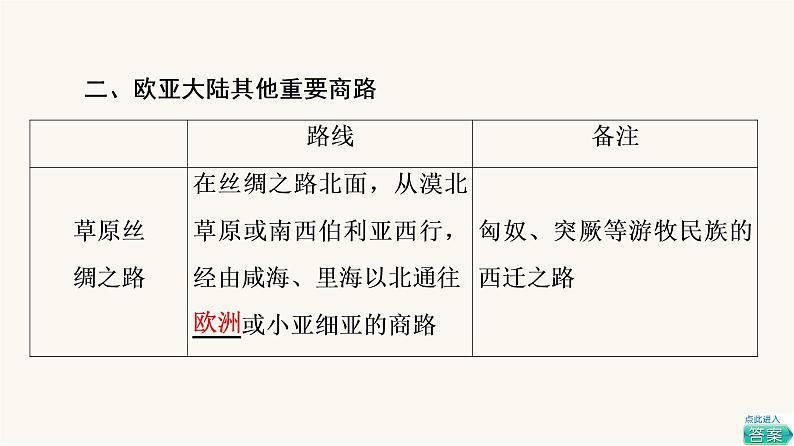 人教版高考历史一轮总复习选择性必修第16单元第50课商路、贸易与文化交流课件08