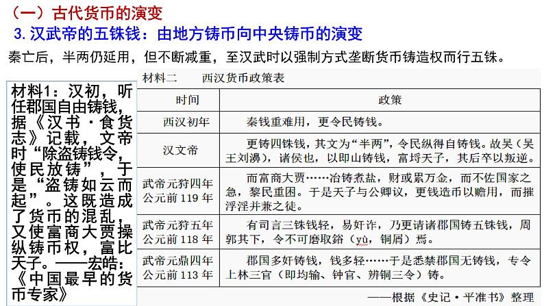 2022-2023学年高中历史统编版（2019）选择性必修一第15课 货币的使用与世界货币体系的形成第8页