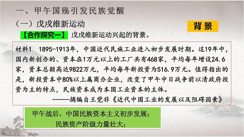 2022-2023学年高中历史统编版（2019）必修中外历史纲要上册第18课  挽救民族危亡的斗争 课件第5页