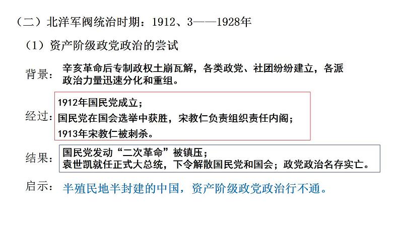 2022-2023学年高中历史统编版（2019）选择性必修一第3课 中国近代至当代政治制度的演变 课件06