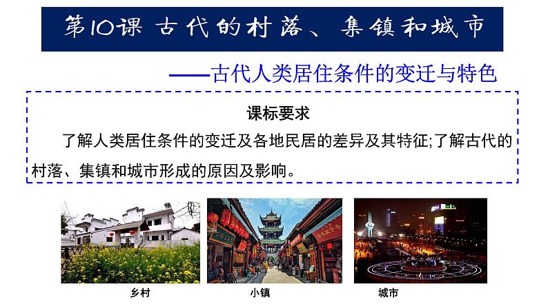 2021-2022学年高中历史统编版（2019）选择性必修二第10课 古代的村落、集镇和城市 课件03