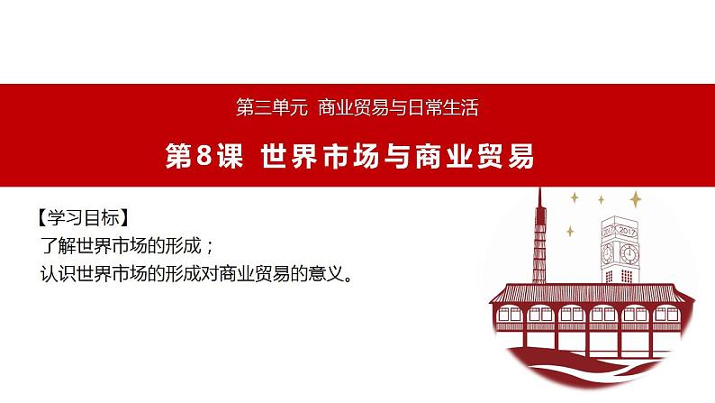 2021-2022学年高中历史统编版（2019）选择性必修二第8课 世界市场与商业贸易 课件01