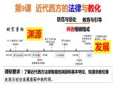 2022-2023学年高中历史统编版（2019）选择性必修一第9课 近代西方的法律与教化 课件