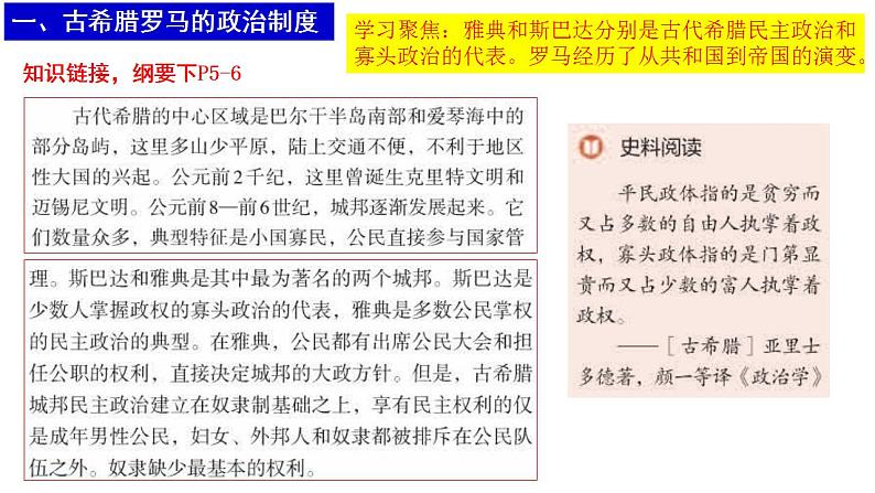 2022-2023学年高中历史统编版（2019）选择性必修一第2课 西方国家古代和近代政治制度的演变课件第4页