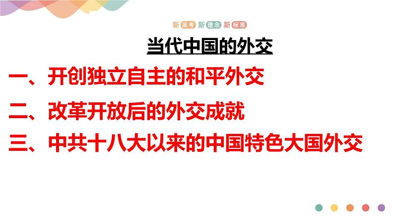 2022-2023学年高中历史统编版（2019）选择性必修一第14课  当代中国的外交课件04