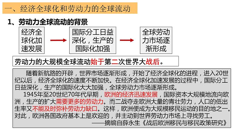 第8课 现代社会的移民和多元文化 课件第2页