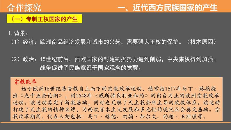 2022-2023学年高中历史统编版（2019）选择性必修一第12课 近代西方民族国家与国际法的发展 课件第7页