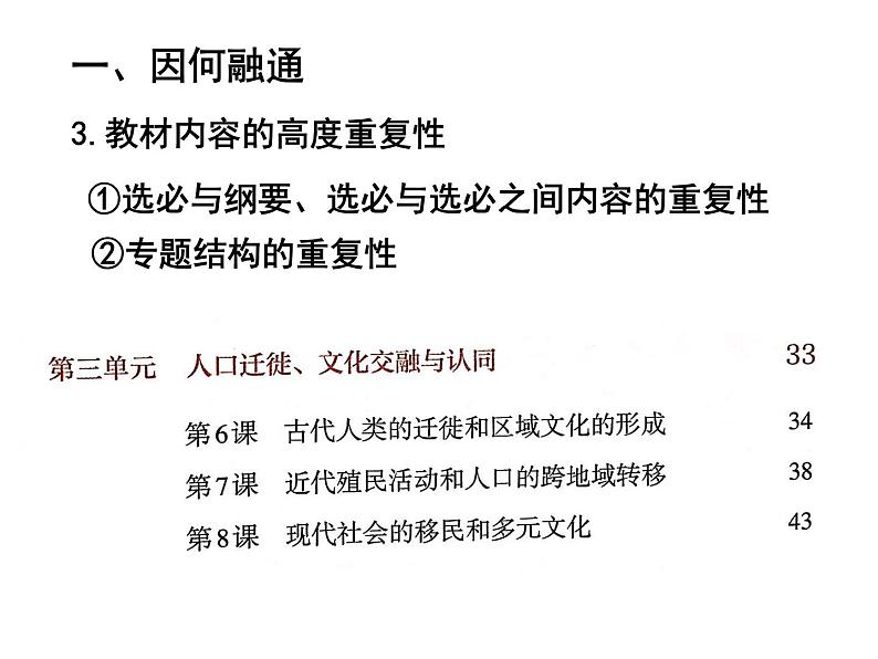 例谈高中历史教学的融通性 课件第5页