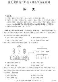 2023河南省豫北名校高二上学期9月教学质量检测历史PDF版含解析