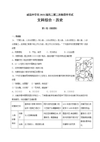 2021内江威远中学高三上学期12月月考历史试题含答案