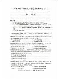 2021八省联盟高三湖北省新高考适应性测试卷（一）历史试题扫描版含答案