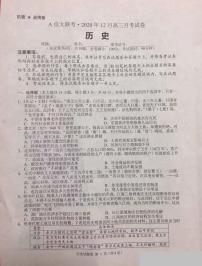 2021湖南省A佳大联考高三上学期12月月考历史试题图片版含答案